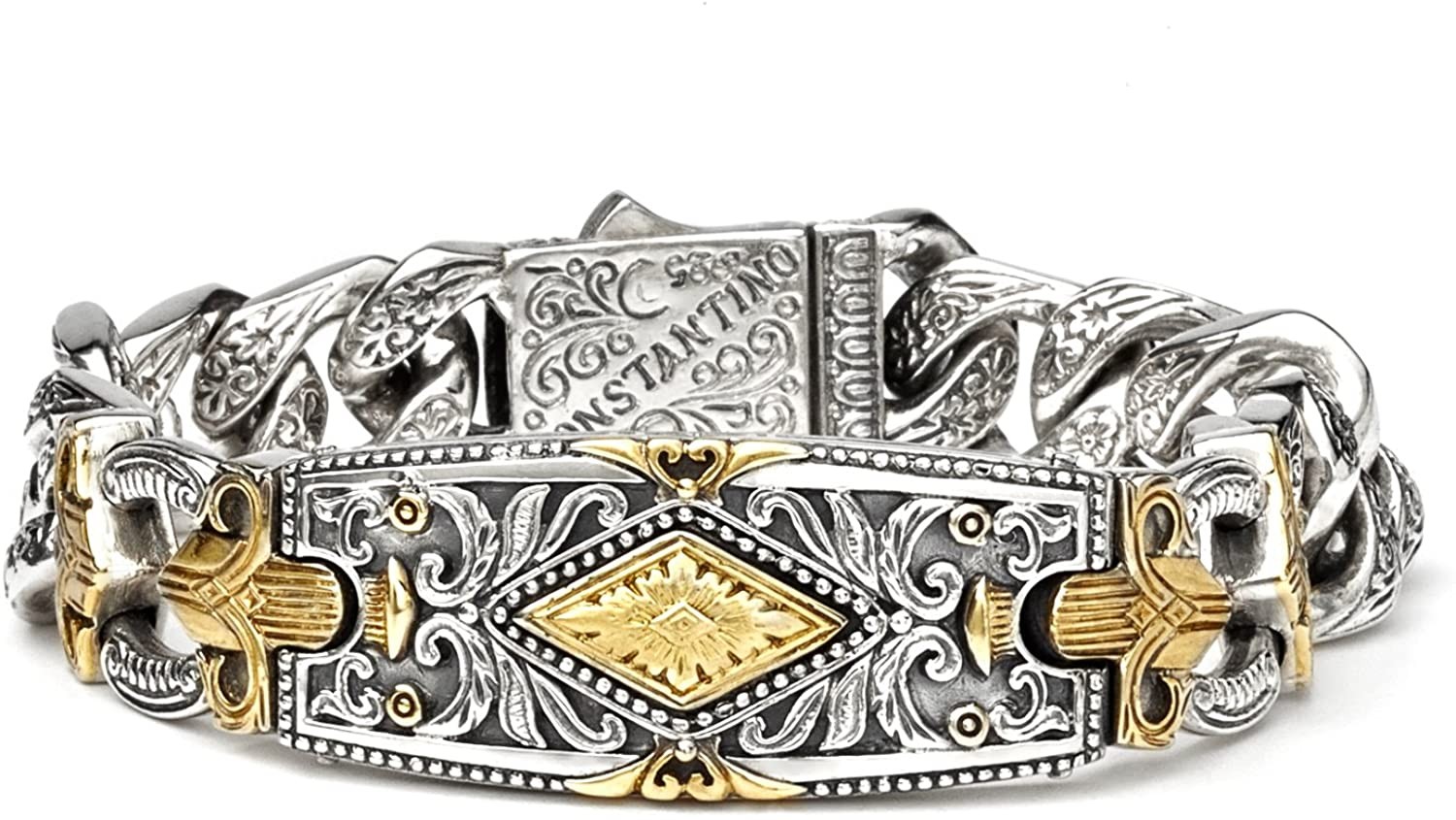 Konstantino Men's Silver and Bronze Bracelet
