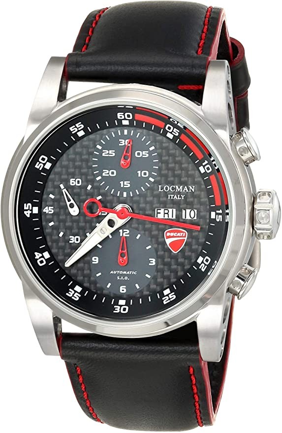 LOCMAN Analog Quartz Watch with Stainless Steel Strap